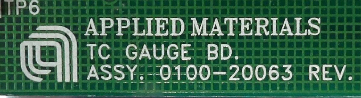 Used AMAT Applied Materials 0100-20063 TC Gauge PCB Card Working Surplus