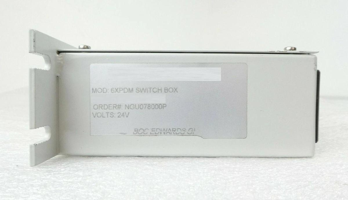 Used Edwards NGU078000P 6-Pump Vacuum Pump Switch Box Enclosure 6XPDM Working Surplus