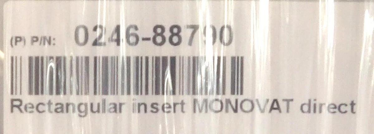 VAT 0340X-YA24-DQR1 Rectangular Insert MONOVAT Series 034 New Surplus