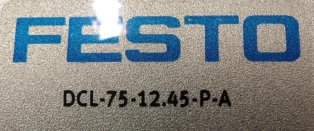 Used Festo DCL-75-12.45-P-A Compact Air Cylinder Module Working Surplus