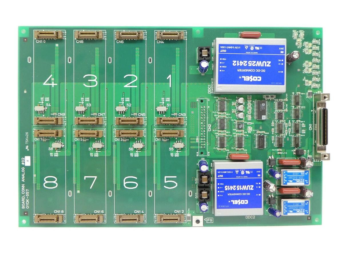 Used TEL Tokyo Electron OYDK-057 Interface PCB CONN ANALOG #02 Lithius Working Spare