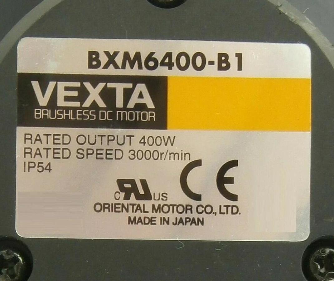 Used Oriental Motor BXM6400-B1 Brushless DC Motor with Gear Head 6GH5K-D1 Spare