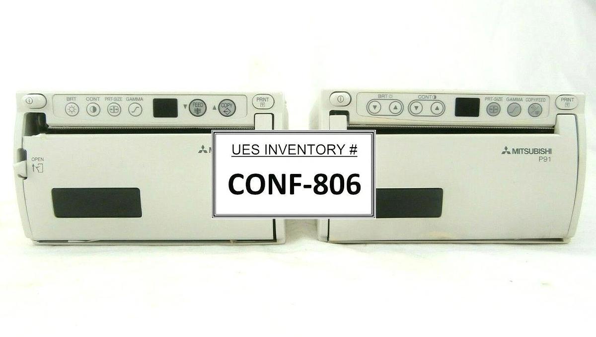 Used Mitsubishi Video Copy Processor Video Printer P90W P91W Lot of 2 Damaged As-Is