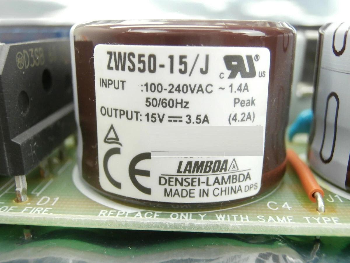 Used Densi-Lambda ZWS Series Open Frame Power Supply Lot of 2 ZWS50-15/J ZWS30-5/J