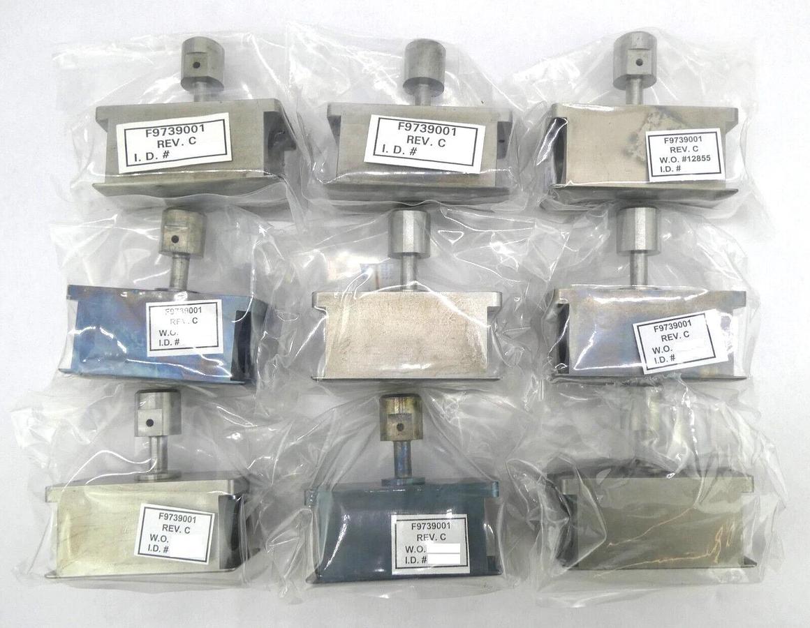 Varian F9739001 Arc Chamber 80-10/120-10 Reseller Lot of 9 Working Surplus