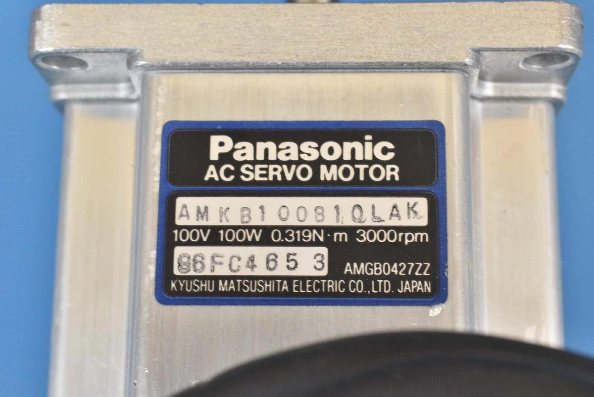 Used Panasonic AMKB100B10LAK AC Servo Motor 100W