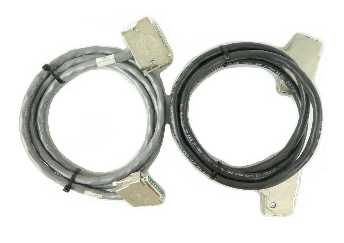 Used Equipe Technologies Prealigner Cable Set of 2 2-02-011-07 2-02-012-07 Working