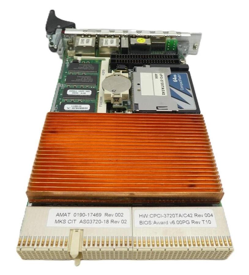 Used MKS Instruments AS03720-18 PW HD HS WD PCB Card cPCI-3720 AMAT 0190-17469 Spare