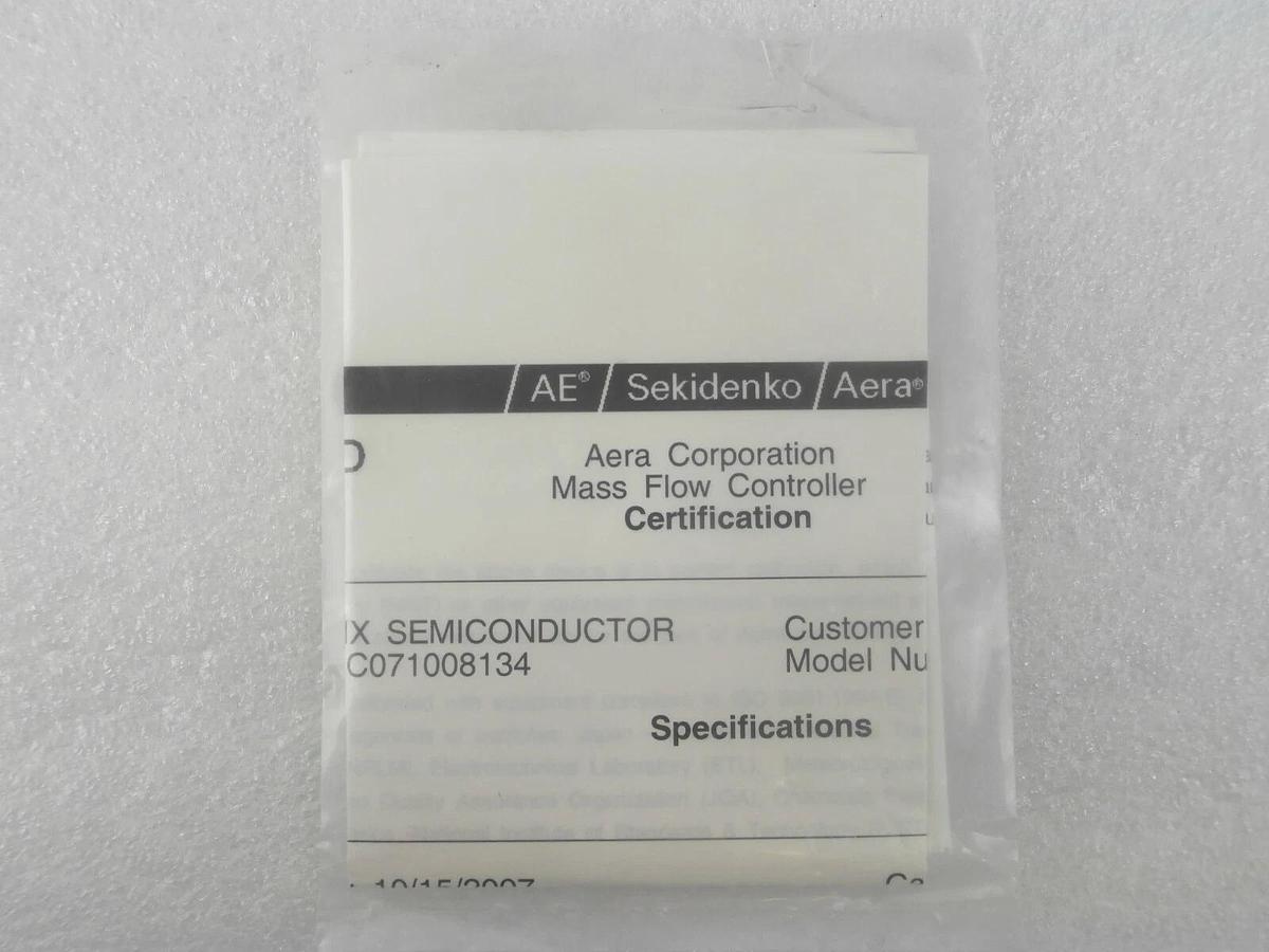 Aera FC-D980C Mass Flow Controller MFC MULTI-2 MULTI R New Surplus