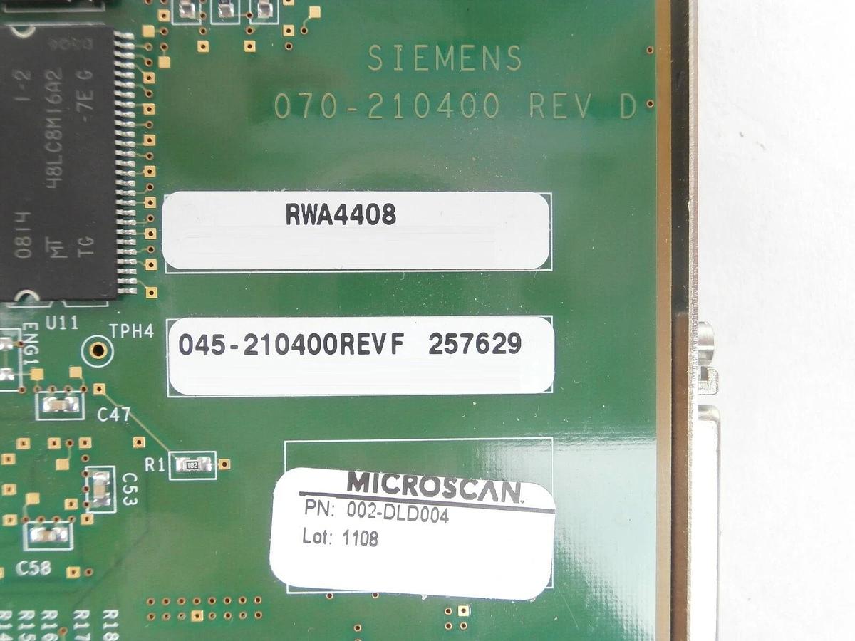 Used Siemens 002-DLD004 RVSI PCI Frame Grabber PCB Card 045-210400 Microscan Working