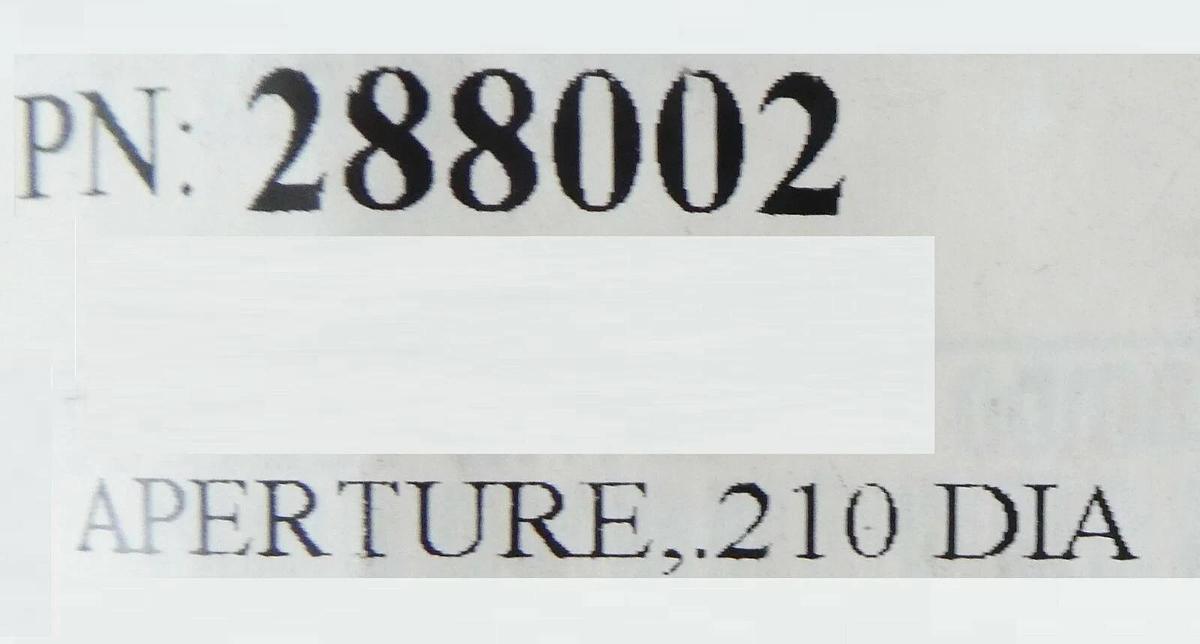 Varian Ion Implant Systems 00288002 .210 Diameter Aperture Lot of 11 New Surplus
