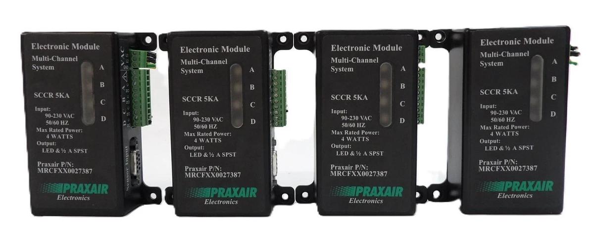 Used Praxair Electronics MRCFXX0027387 SCCR 5KA Module Lot of 4 Working Surplus