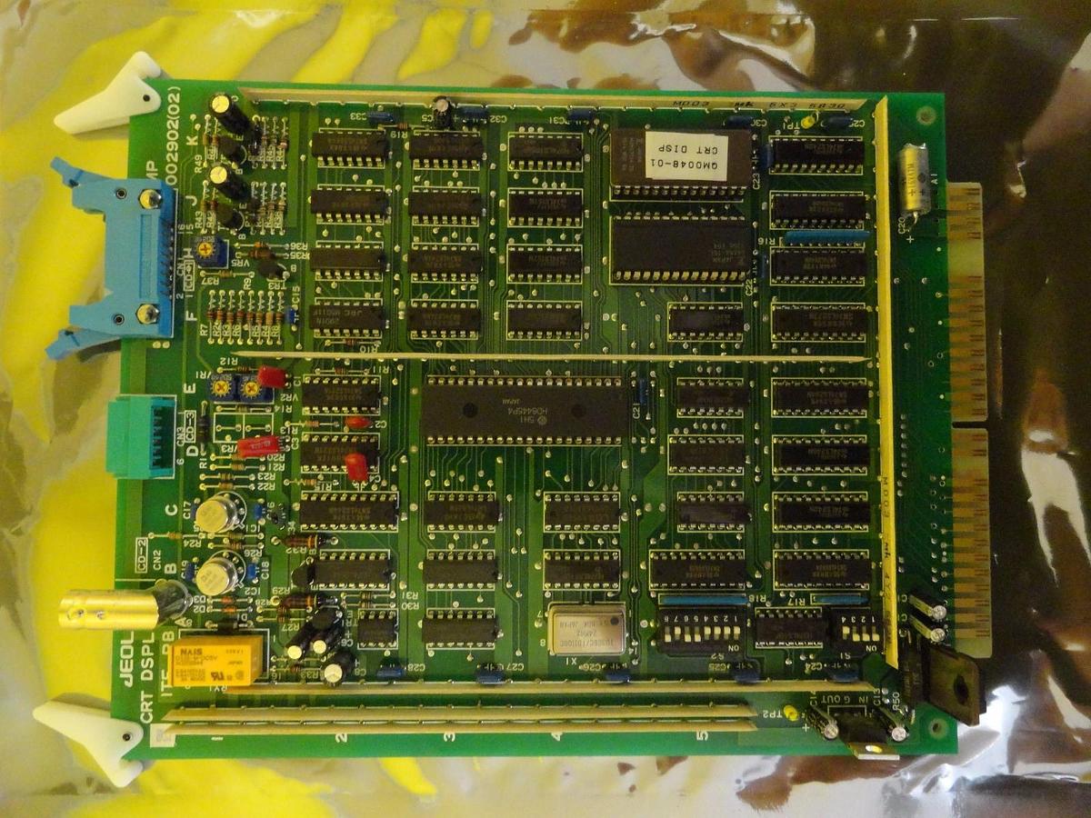 Used JEOL MP002902(02) CRT DSPL ITF PB Interface Board PCB Card JEM-2010F Working