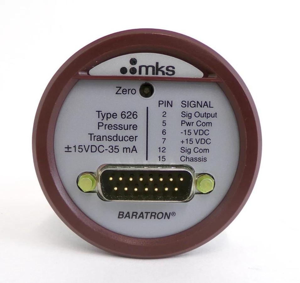 Used MKS Instruments 626B-28274 Baratron Capacitance Manometer 10 Torr Surplus