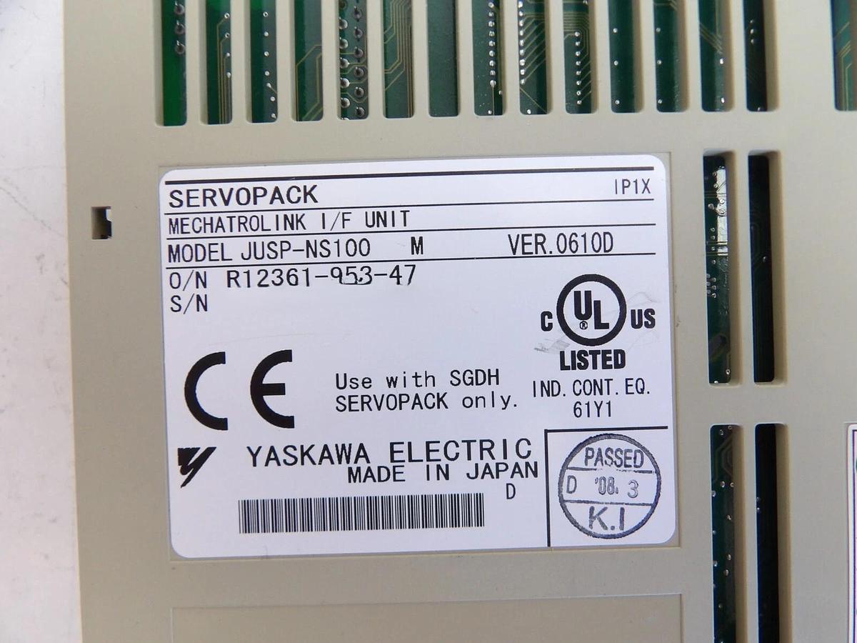 Used Yaskawa Electric JASP-NS100 Servo Drive PCB Assembly SERVOPACK Working Surplus