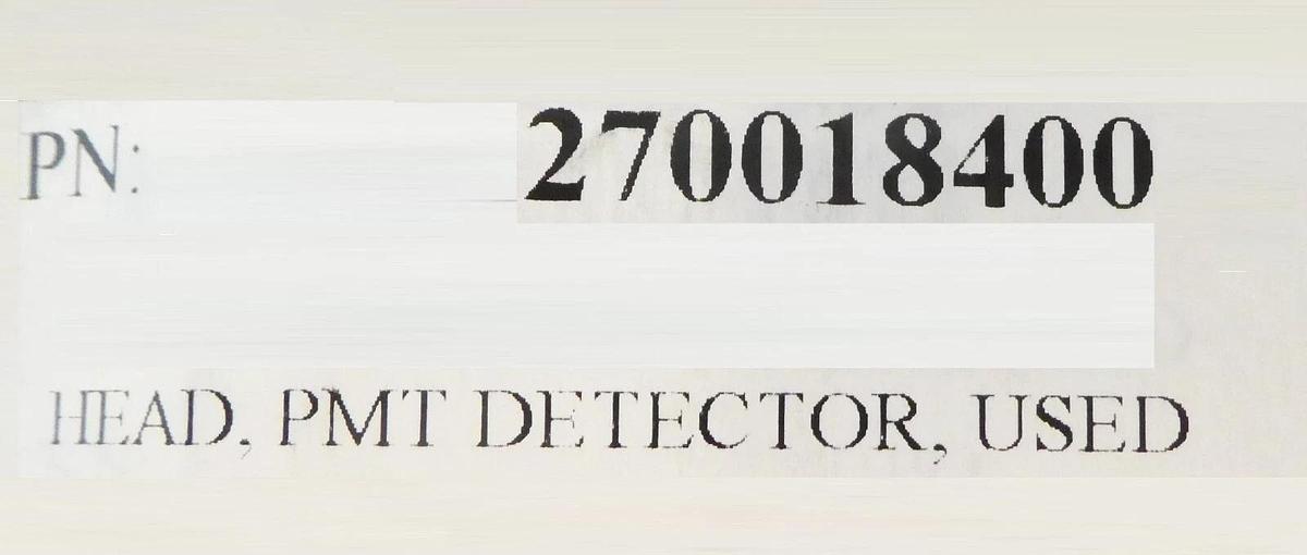 Used Verity Instruments SD100-704 PMT Detector Head Novellus 27-00184-00 Working