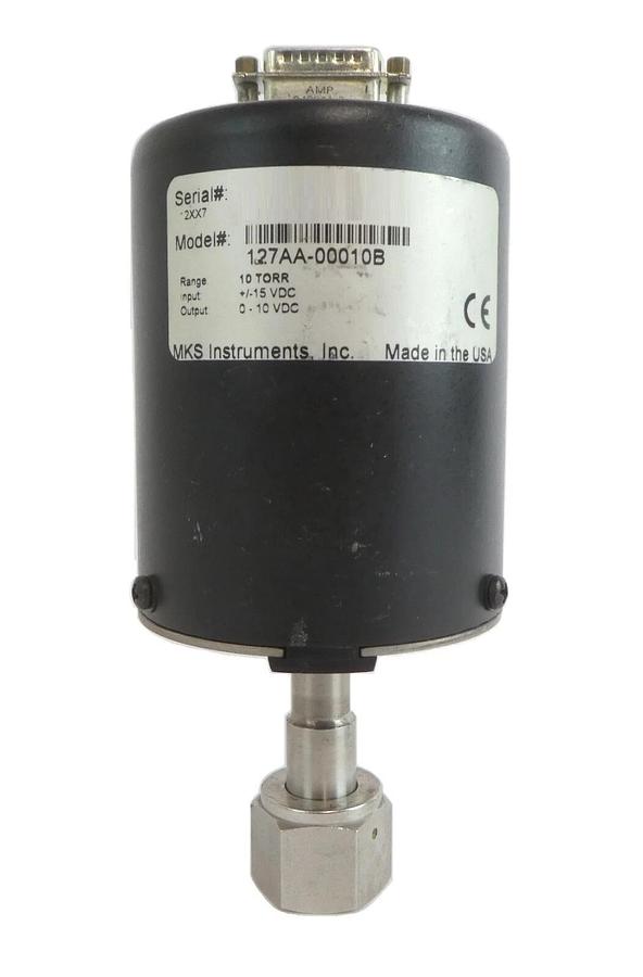 Used MKS Instruments 127AA-00010B Baratron Pressure Transducer Working Surplus