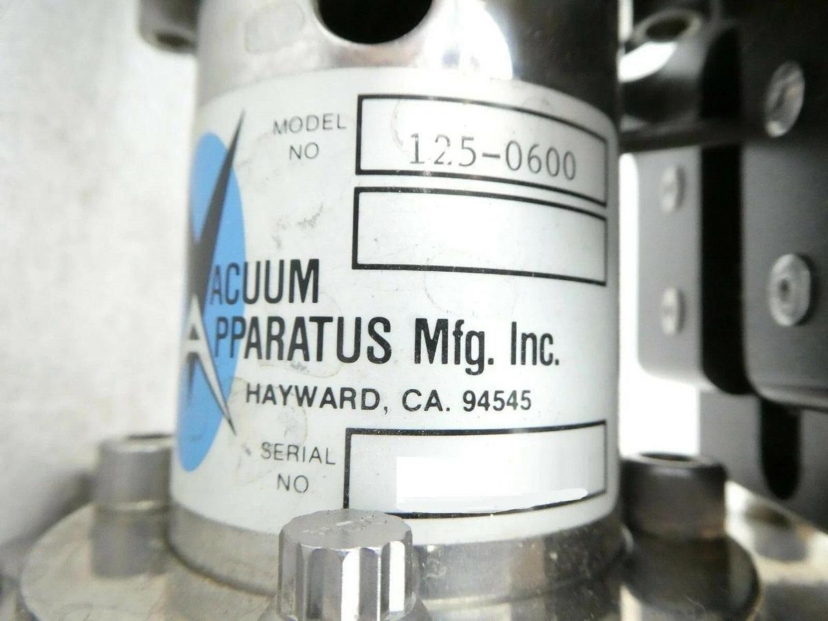 Used HVA High Vacuum Apparatus 125-0600 Gate Valve with AV-100M-P S Working Surplus