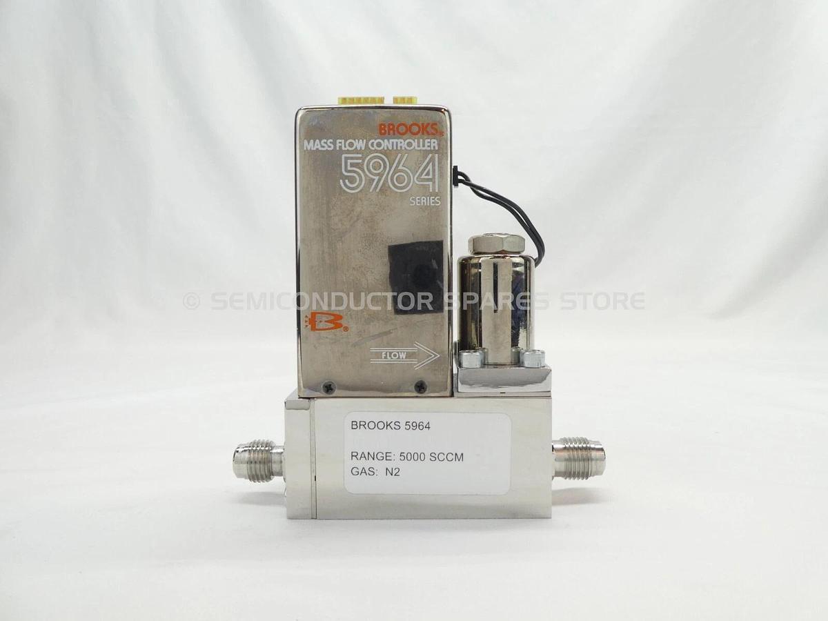 Refurbished Brooks 01-0624R-022 Mass Flow Controller MFC 5964 N2 Lot of 2 OEM Refurbished