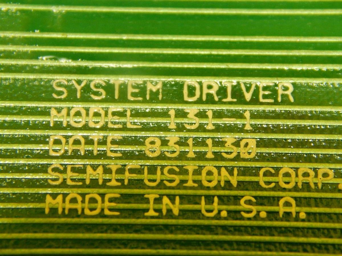 Used Semifusion 131-1 System Driver PCB Board 245 311 Ultratech UltraStep 1000 Used
