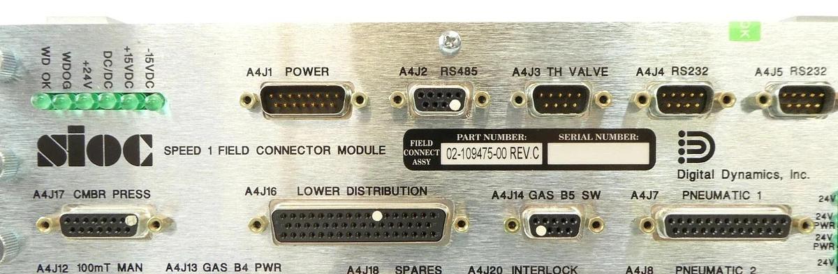 Used Digital Dynamics 02-109475-00 sioc SPEED 1 Control Novellus 02-109471-00 Working