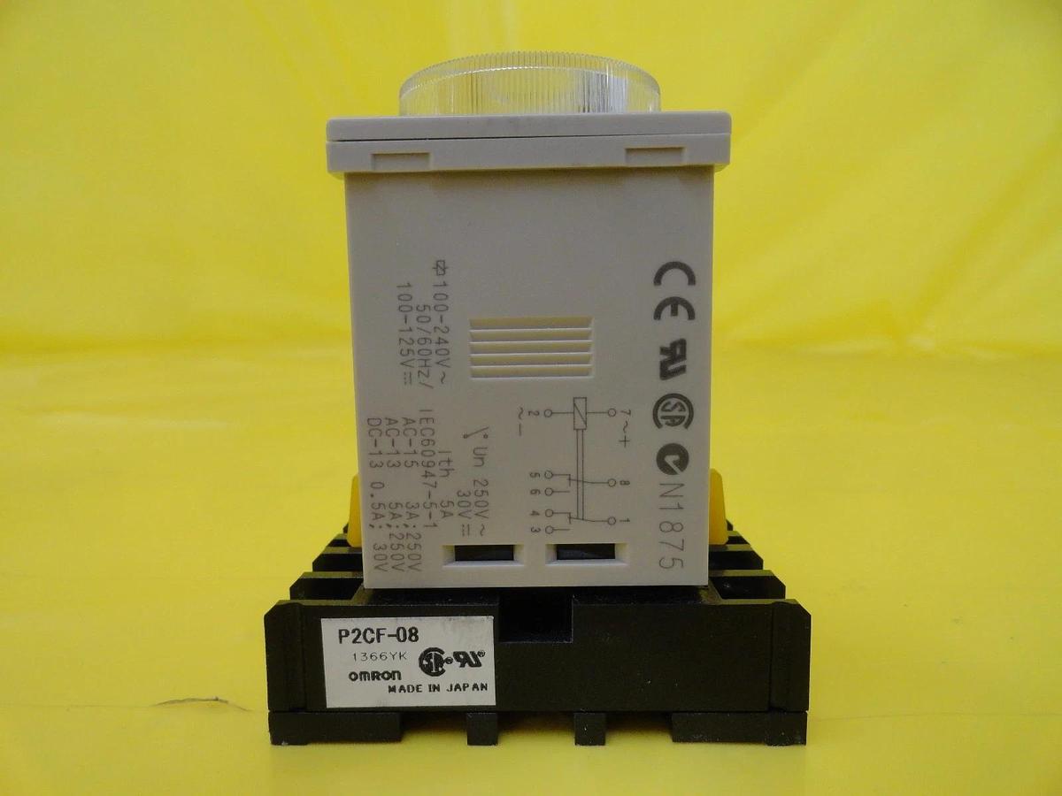 Used Omron H3CR-H8L Timer Relay H3CR-A8 Reseller Lot of 4 Used Working