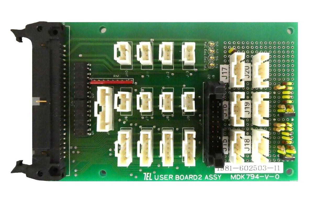 TEL Tokyo Electron 1981-602503-11 User Board2 Assy PCB New Spare