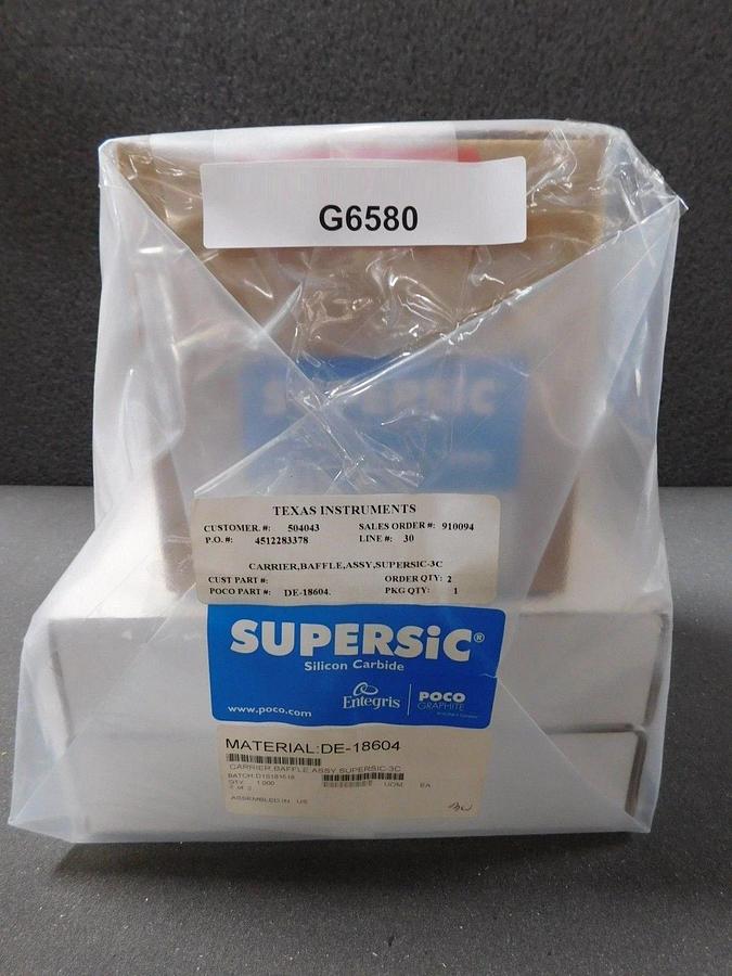 Entegris DE-18604 / DE-18603 Carrier Baffle 3C Duf(x1) SUPERSiC New