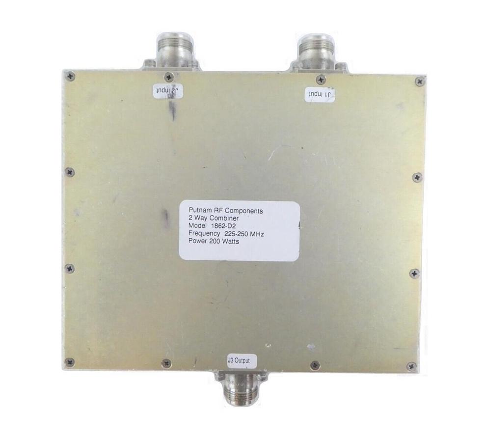 Used Putnam RF Components 1862-D2 RF 2-Way Combiner 200 Watts 225-250MHz Working