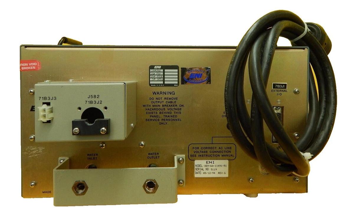 Used OEM-650A ENI OEM-6A-11491-51 Solid State Power Generator Tested Not Working