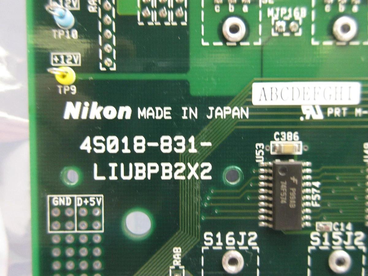 Used Nikon Precision 4S018-831 Backplane Interface Board PCB LIUBPB2X2 NSR Working