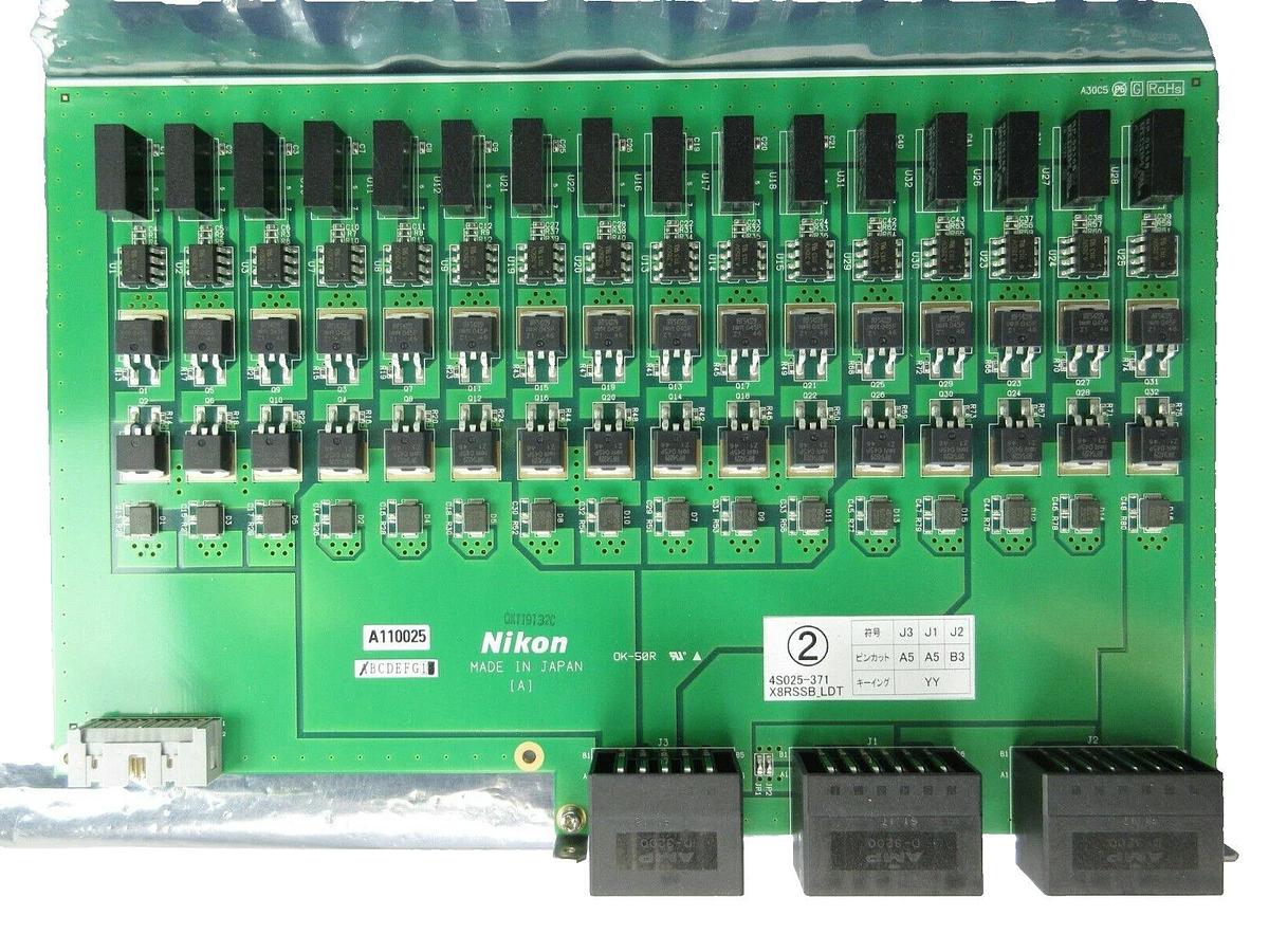 Used Nikon Precision 4S025-371 Relay Interface Board PCB X8RSSB_LDT NSR Working