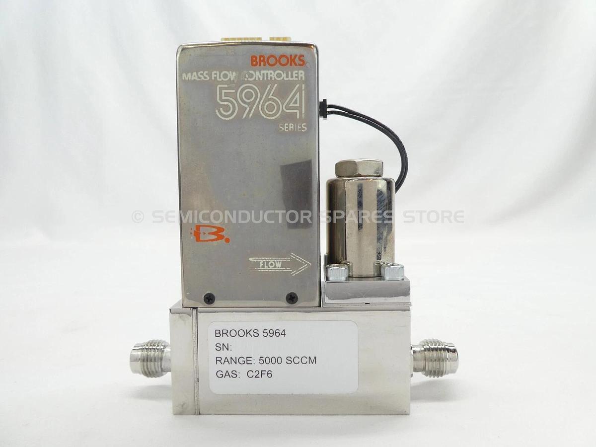 Refurbished Brooks 5964 Mass Flow Controller MFC 5000 SCCM C2F6 Lot of 2 OEM Refurbished