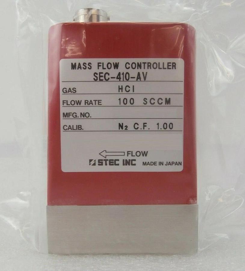 STEC SEC-410-AV Mass Flow Controller MFC SEC-410 100 SCCM HCI New Surplus
