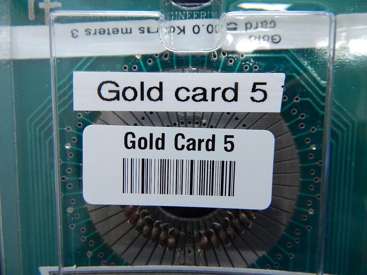 Used Alphatronics Gold Card 5 Probe Card PCB Standard B481 10.0 Kohms Meters 3 Used