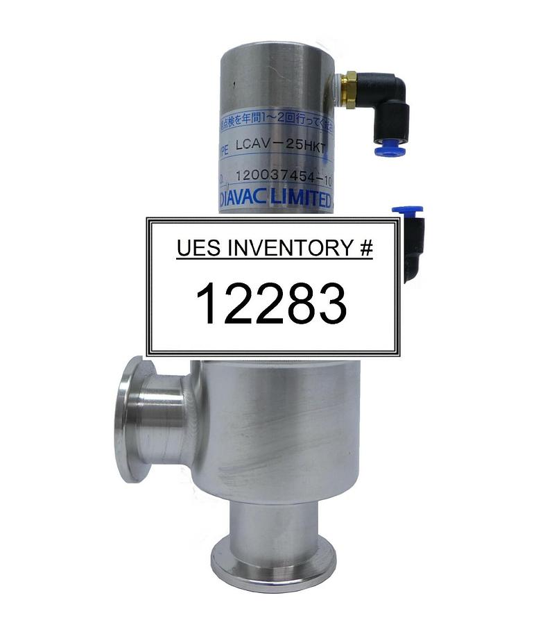 Used Diavac Limited LCAV-25HKT Pneumatic Right Angle Valve Working Surplus