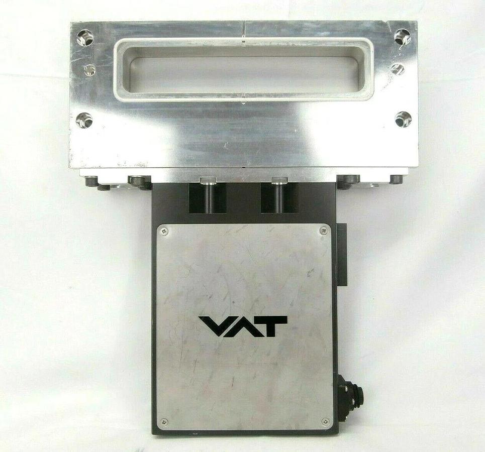 Used VAT 02010-BA44-1004 Pneumatic Rectangular Wafer Transfer Valve No Solenoid