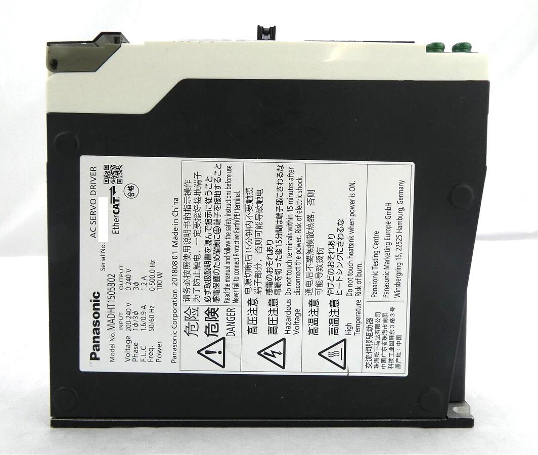 Used Panasonic MADHT1505B02 AC Servo Driver 200V Working Surplus