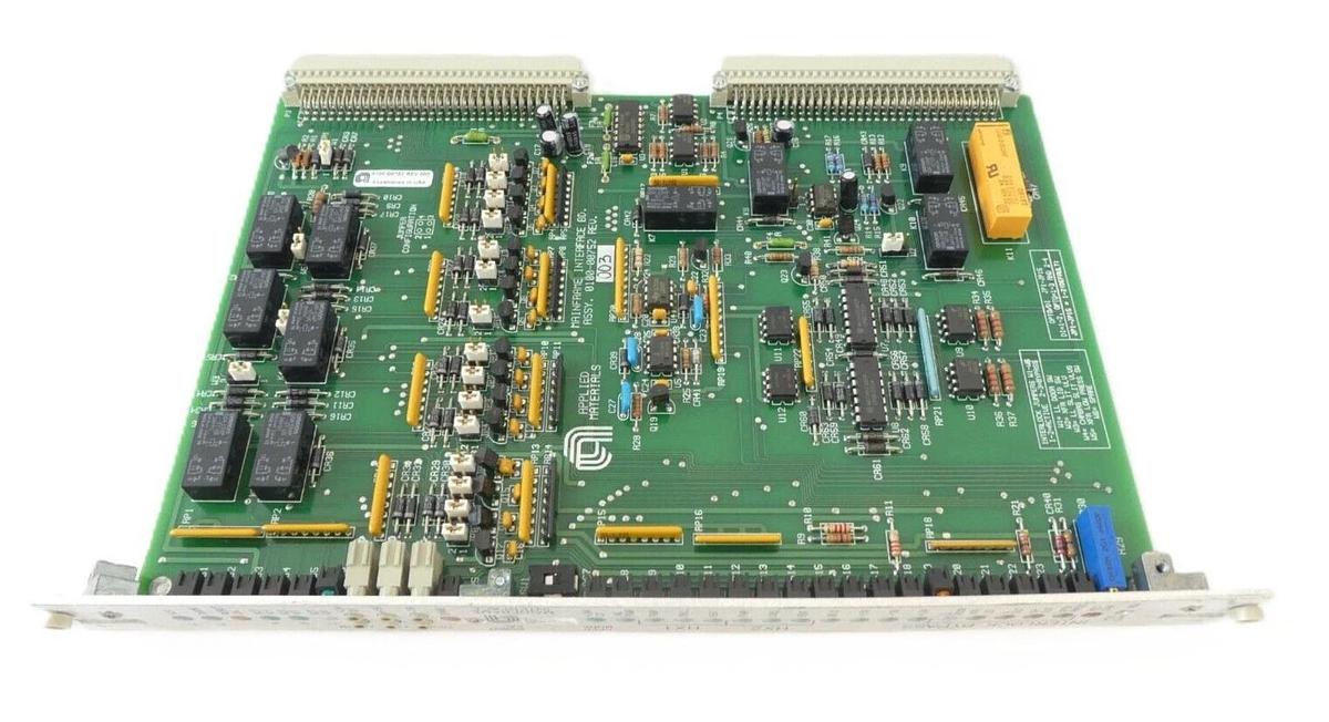 Used AMAT Applied Materials 0100-00752 Mainframe Interface PCB Card Broken Tabs