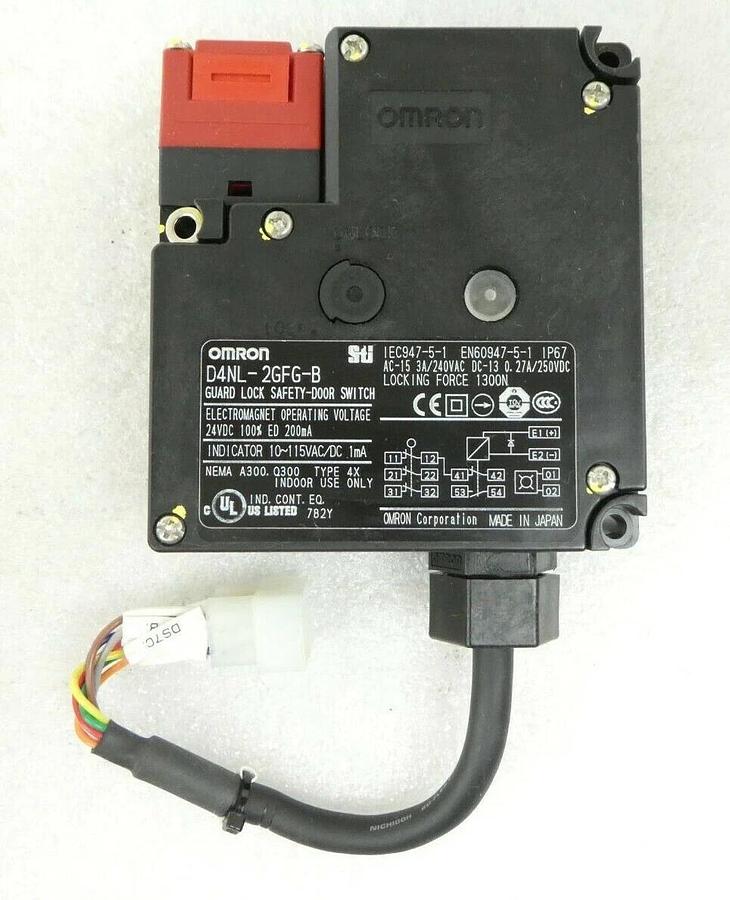 Used Omron D4NL-2GFG-B Automation Safety Switch Lot of 10 Rudolph F30 300mm Working