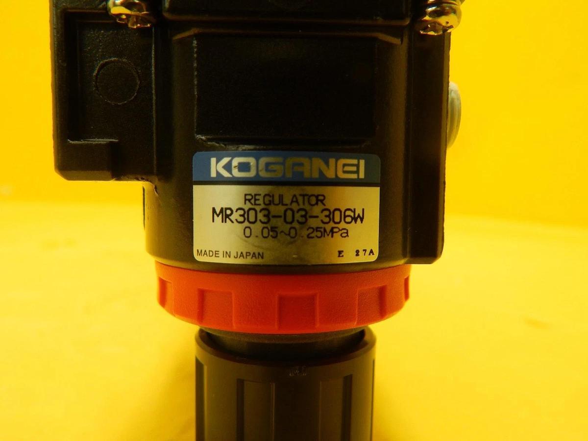 Used Koganei R300M6AS3-306W Manual Regulator 6-Port Manifold MR303-02-306W Used
