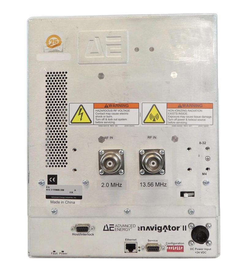 Used Navigator II AE Advanced Energy 3155999-399 2MHz/13.56MHz Dual RF Match Working