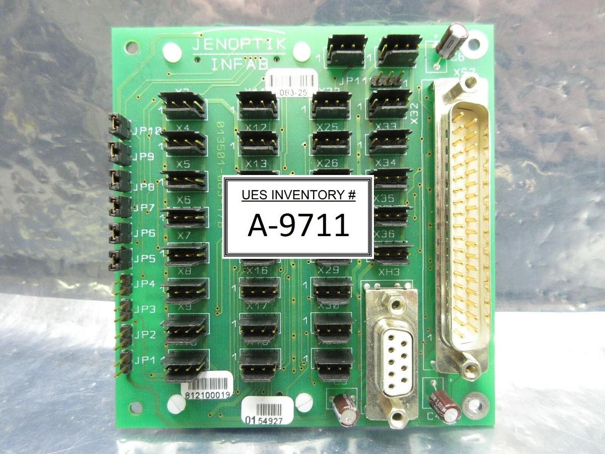 Used Jenoptik 812100019 Interface Board PCB 083-25 Brooks Automation 812100062 Used