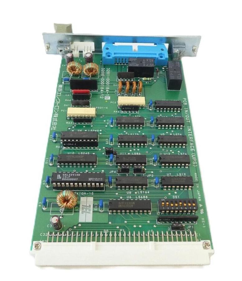 Used TEL Tokyo Electron 3281-000184-13 IN/OUT INTERFACE (UPS) PCB Card 3208-000184-12