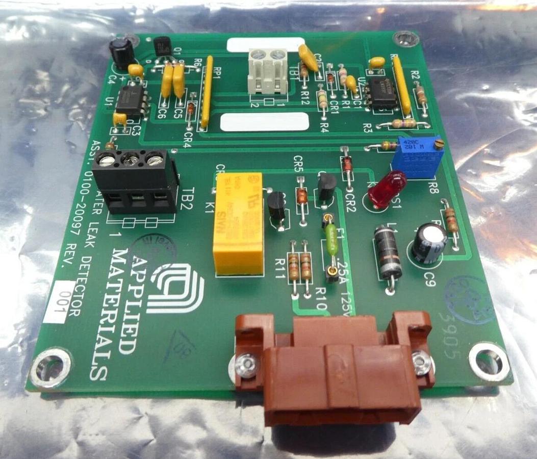 Used AMAT Applied Materials 0100-20097 Water Leak Detector PCB Working Surplus