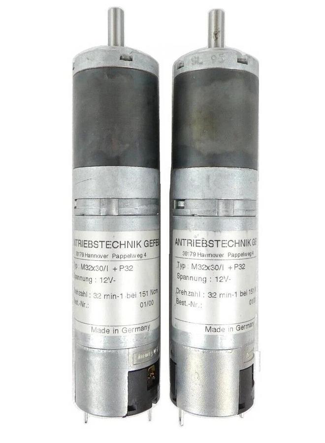 Atriebstechnik M32x30/I + P32 DC Motor Mattson 933-14006-00 Lot of 2 New Spare