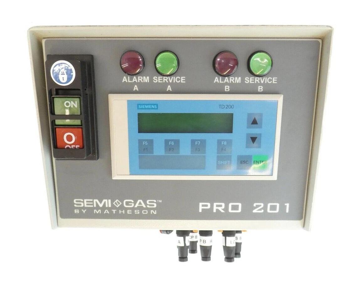 Used Matheson Tri-Gas S081-0626 PRO 201 Controller S085-0206 SEMI-GAS Working Surplus