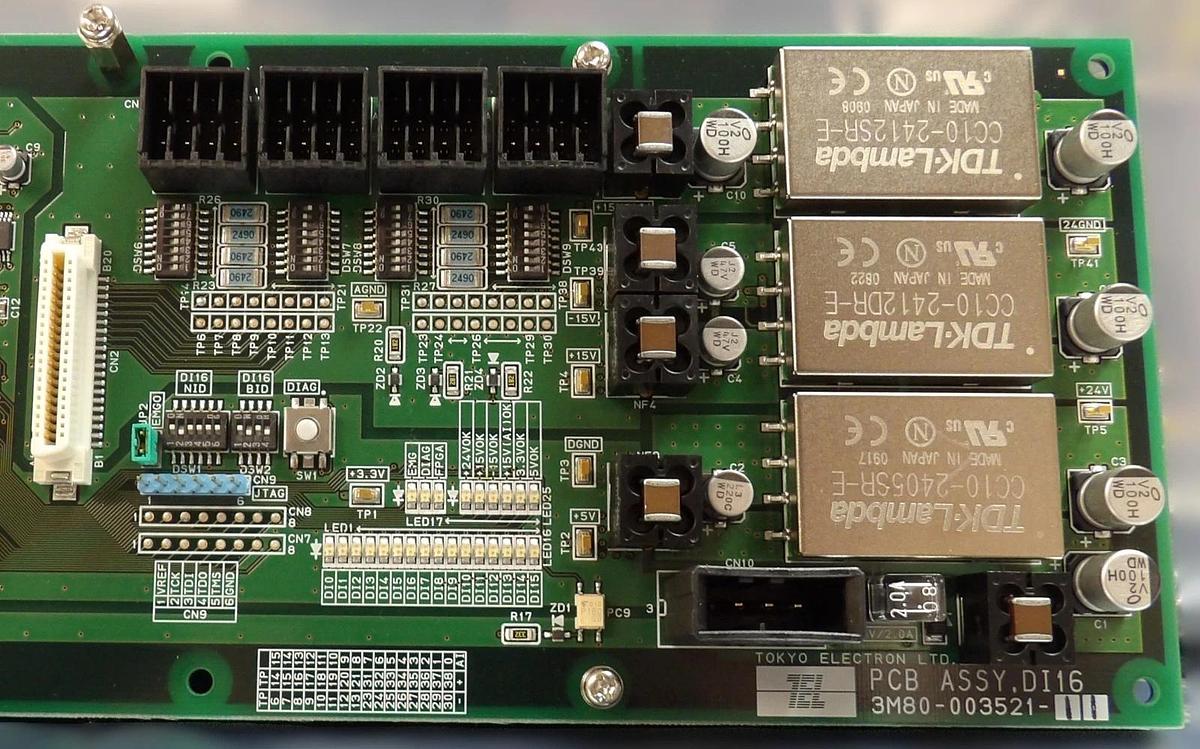 TEL Tokyo Electron 3M80-003521-11 PCB Assembly DI16 New Surplus