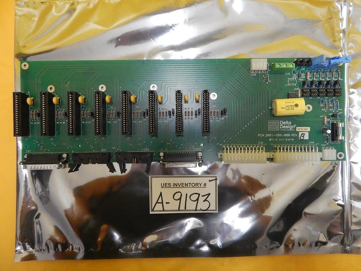Used Delta Design 2001-586-000 Interface Backplane Board PCB 2001-586-002 Summit Used