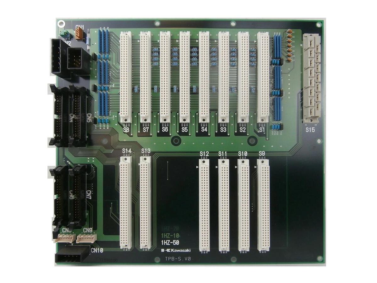 Used Kawasaki 1HZ-50 Robot Controller Backplane PCB Card 1HZ-10 TEL Telius Working